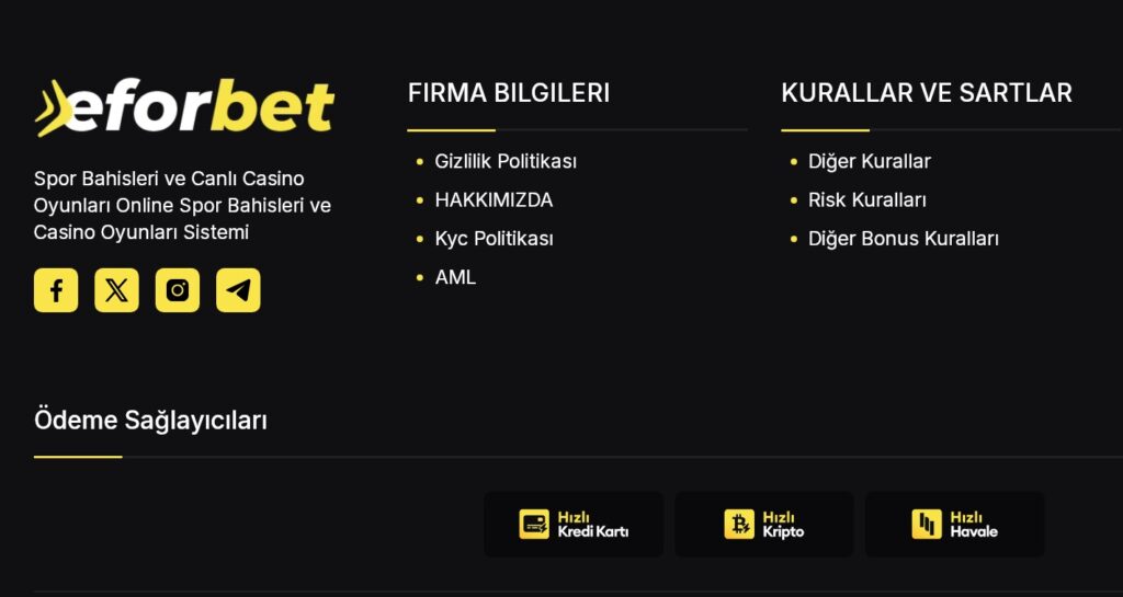 eforbet iletişim